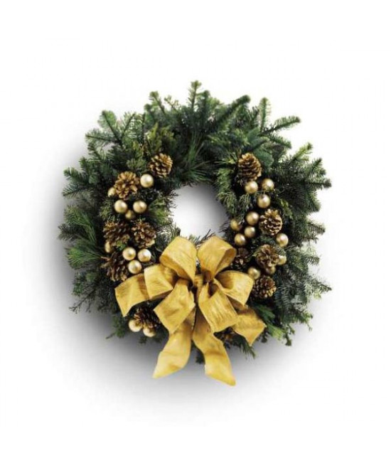 The Holiday Gold Wreath